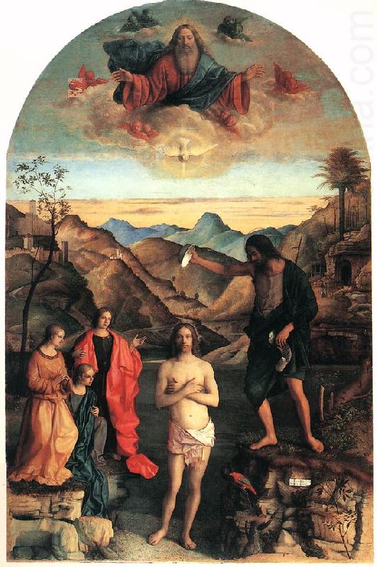 BELLINI, Giovanni Baptism of Christ ena china oil painting image
